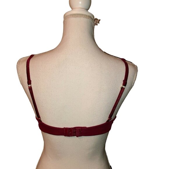 Secret Treasures Intimates Bra Womens 34C Used Burgundy - Picture 2 of 11